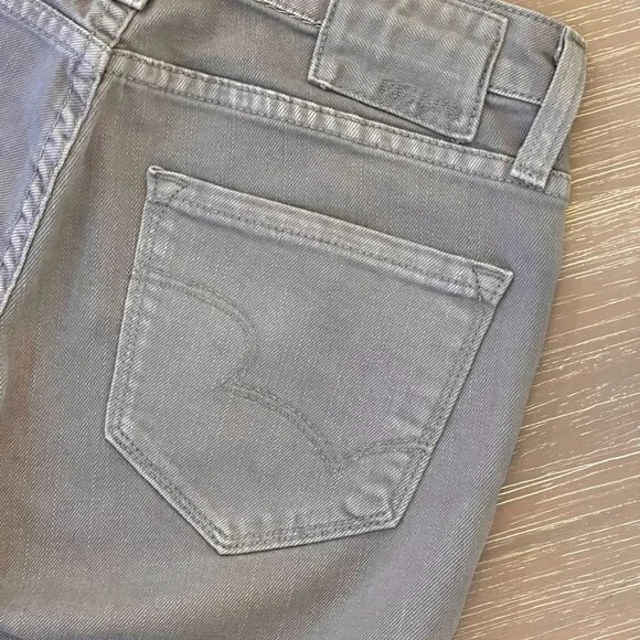 Big Star Women 26 Straight Mid-Rise Fit Grey Jeans - Picture 8 of 8